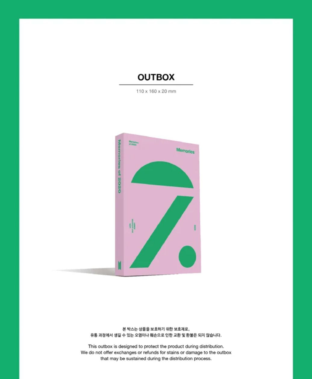 BTS - MEMORIES OF 2020 (DIGITAL CODE) + 2025 FESTA GIFT Nolae