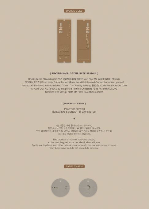 ENHYPEN - WORLD TOUR ‘FATE’ + Apple Music Gift Nolae