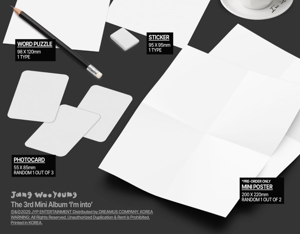 JANG WOOYOUNG (2PM) - I'M INTO (DRIP BAG VER.) Nolae