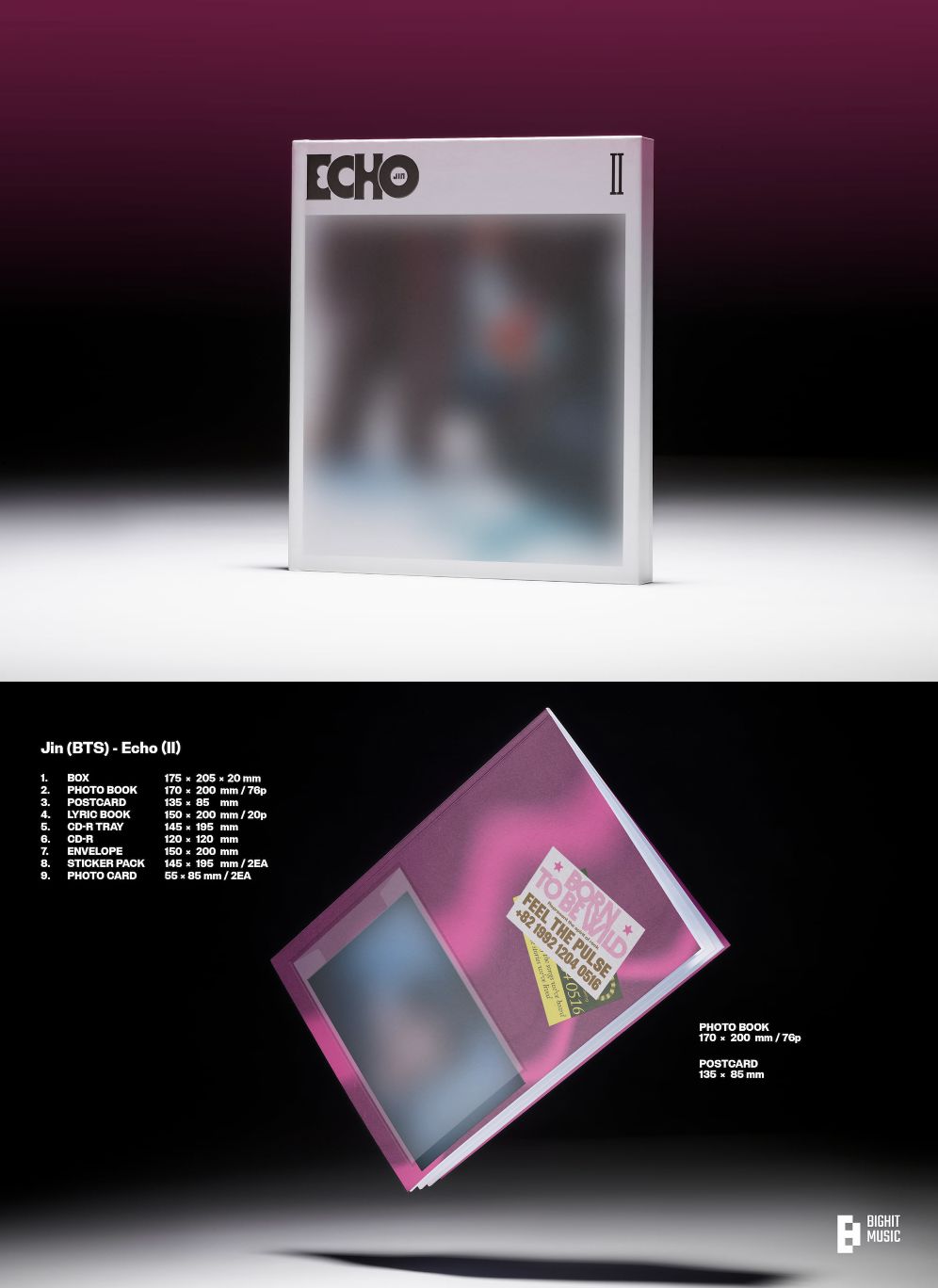 JIN (BTS) - ECHO SET + EARLY-BIRD Weverse Gift Nolae