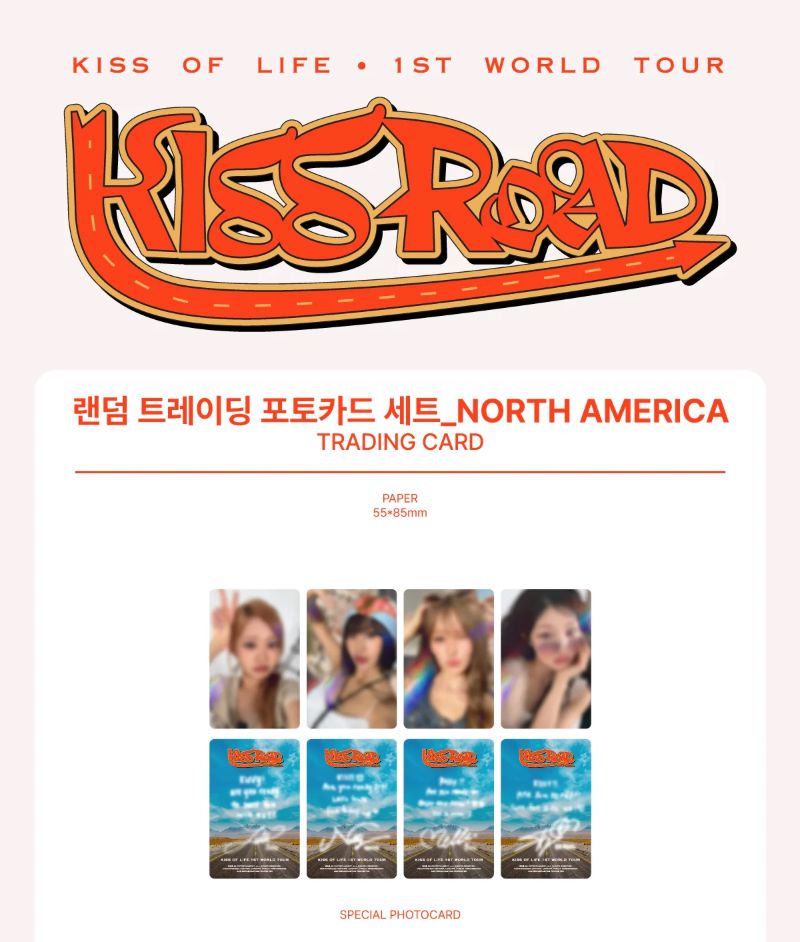 KISS OF LIFE - TRADING CARD (1ST WORLD TOUR 'KISS ROAD' NORTH AMERICA) Nolae