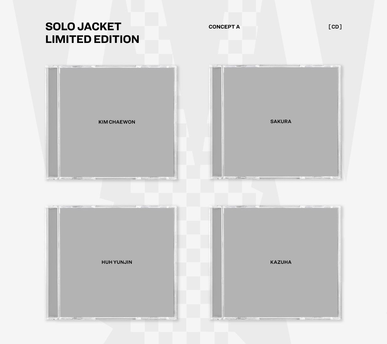 LE SSERAFIM - DIFFERENT (JAPAN 4TH SINGLE) (SOLO JACKET) + Weverse Gift