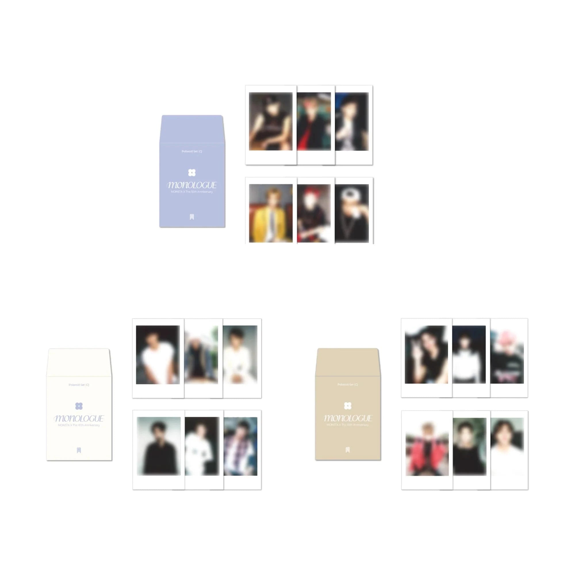 MONSTA X - PHOTOCARD & POLAROID SET (MONOLOGUE 'THE 10TH ANNIVERSARY' POP UP OFFICIAL MD) Nolae