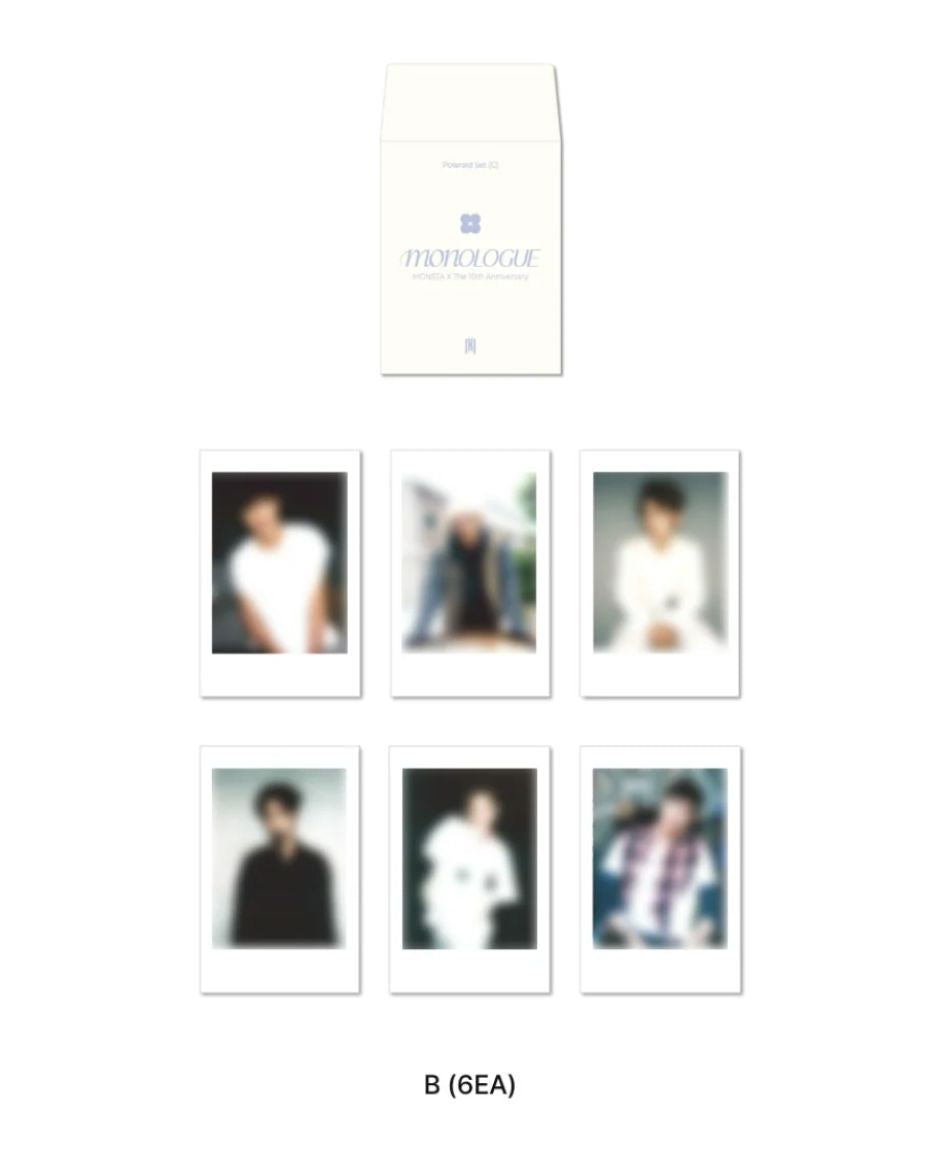 MONSTA X - PHOTOCARD & POLAROID SET (MONOLOGUE 'THE 10TH ANNIVERSARY' POP UP OFFICIAL MD) Nolae