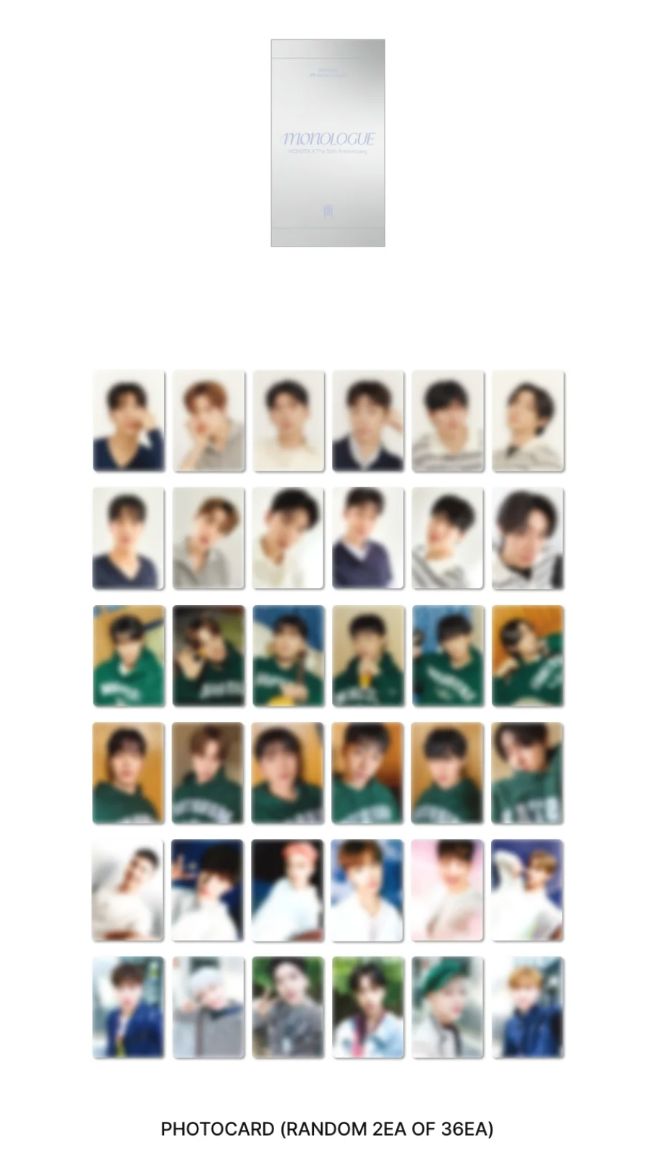 MONSTA X - PHOTOCARD & POLAROID SET (MONOLOGUE 'THE 10TH ANNIVERSARY' POP UP OFFICIAL MD) Nolae