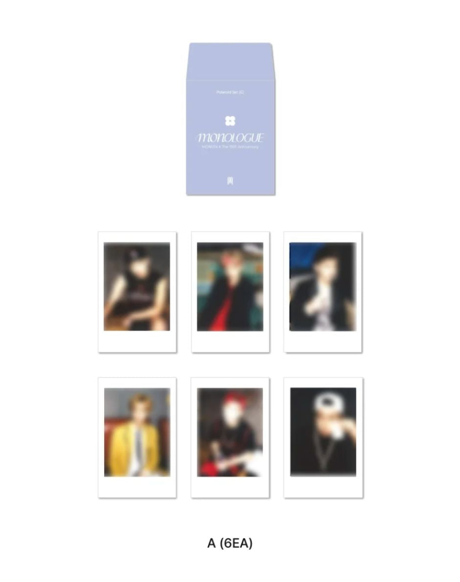 MONSTA X - PHOTOCARD & POLAROID SET (MONOLOGUE 'THE 10TH ANNIVERSARY' POP UP OFFICIAL MD) Nolae
