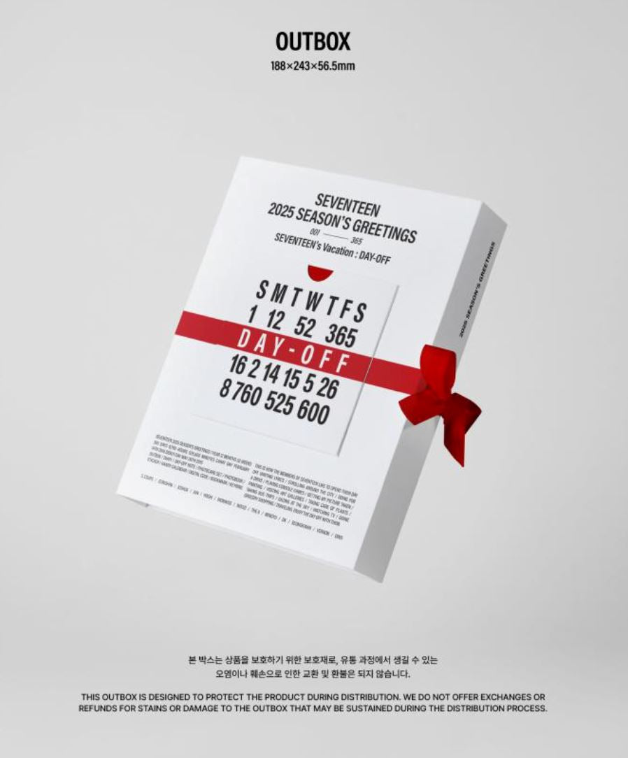 SEVENTEEN - 2025 SEASON'S GREETINGS + WALL CALENDAR SET + Weverse Gift