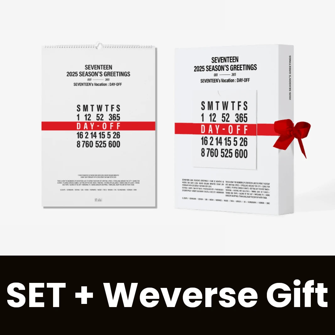 SEVENTEEN - 2025 SEASON'S GREETINGS + WALL CALENDAR SET + Weverse Gift