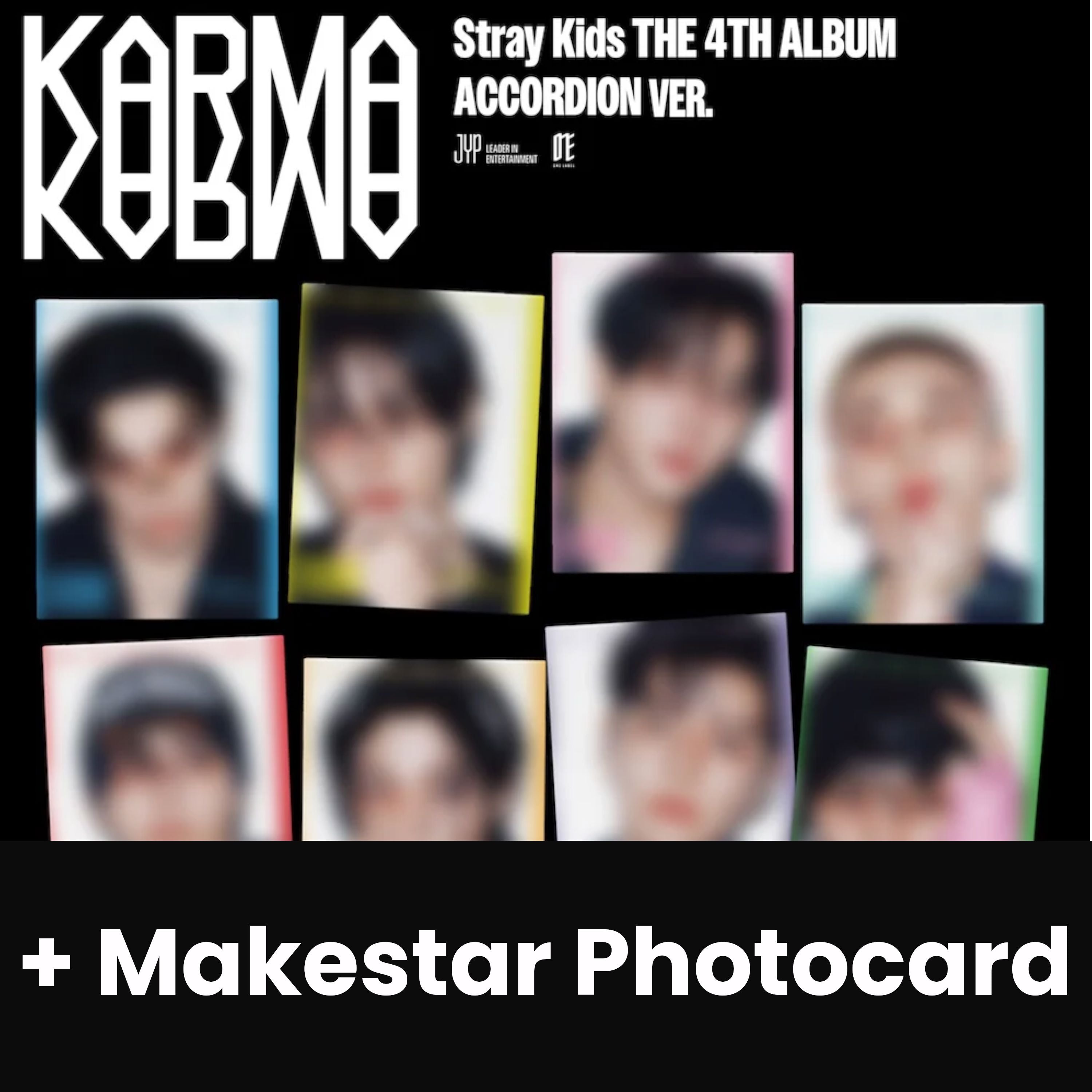 STRAY KIDS - KARMA (ACCORDION VER.) + Makestar Photocard Nolae