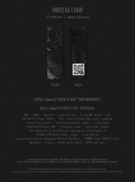 SUGA (BTS) - AGUST D TOUR 'D-DAY' THE ORIGINAL + Weverse Gift Nolae