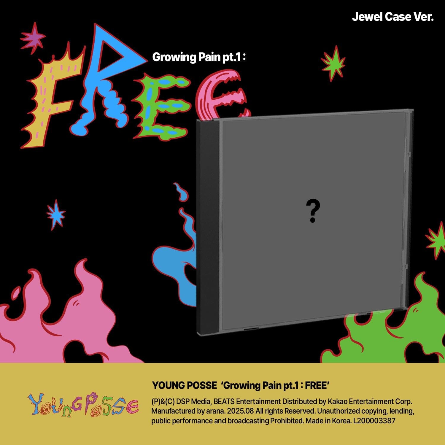 YOUNG POSSE - GROWING PAIN PT.1 : FREE (JEWEL CASE VER.) Nolae