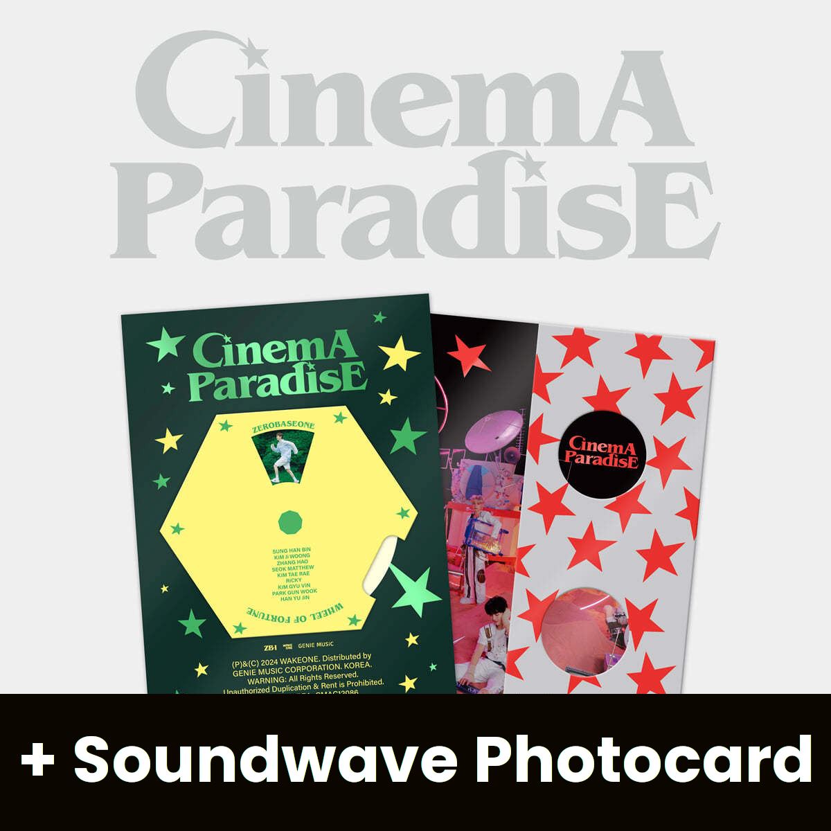 ZB1 - CINEMA PARADISE (THE 4TH MINI ALBUM) + Soundwave Photocard