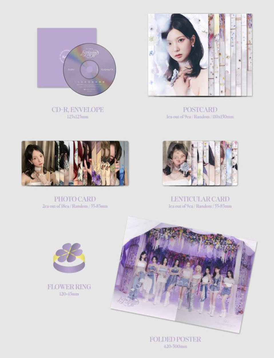 KEP1ER - KEP1GOING ON (1ST ALBUM) + Makestar Photocard