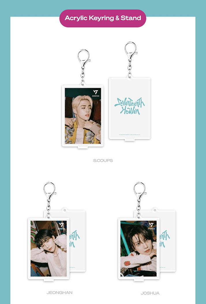 SEVENTEEN - 3D LENTICULAR ACRYLIC KEYRING & STAND