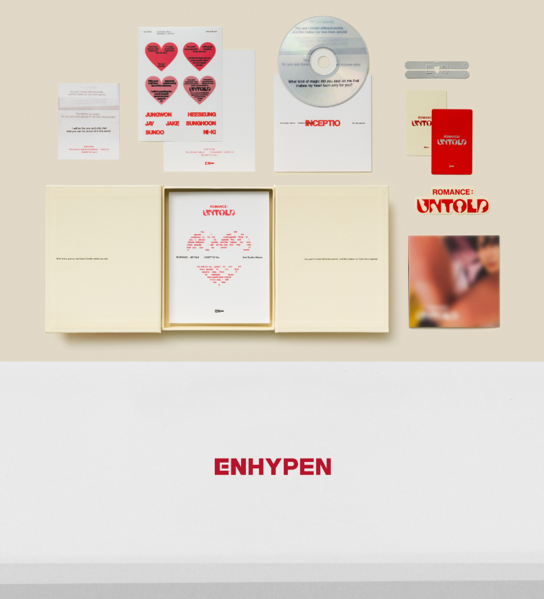 ENHYPEN - ROMANCE : UNTOLD (2ND STUDIO ALBUM) + Apple Music Photocard