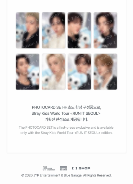 STRAY KIDS - WORLD TOUR 'RUN IT' MD 2