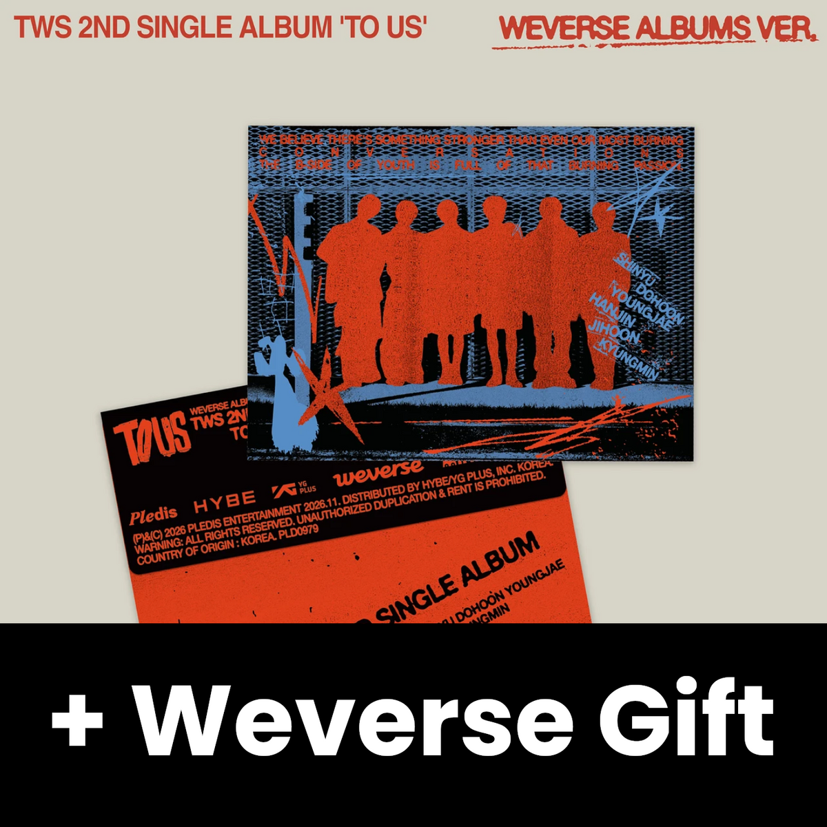 TWS - TO US (WEVERSE ALBUMS VER.) + Weverse Gift