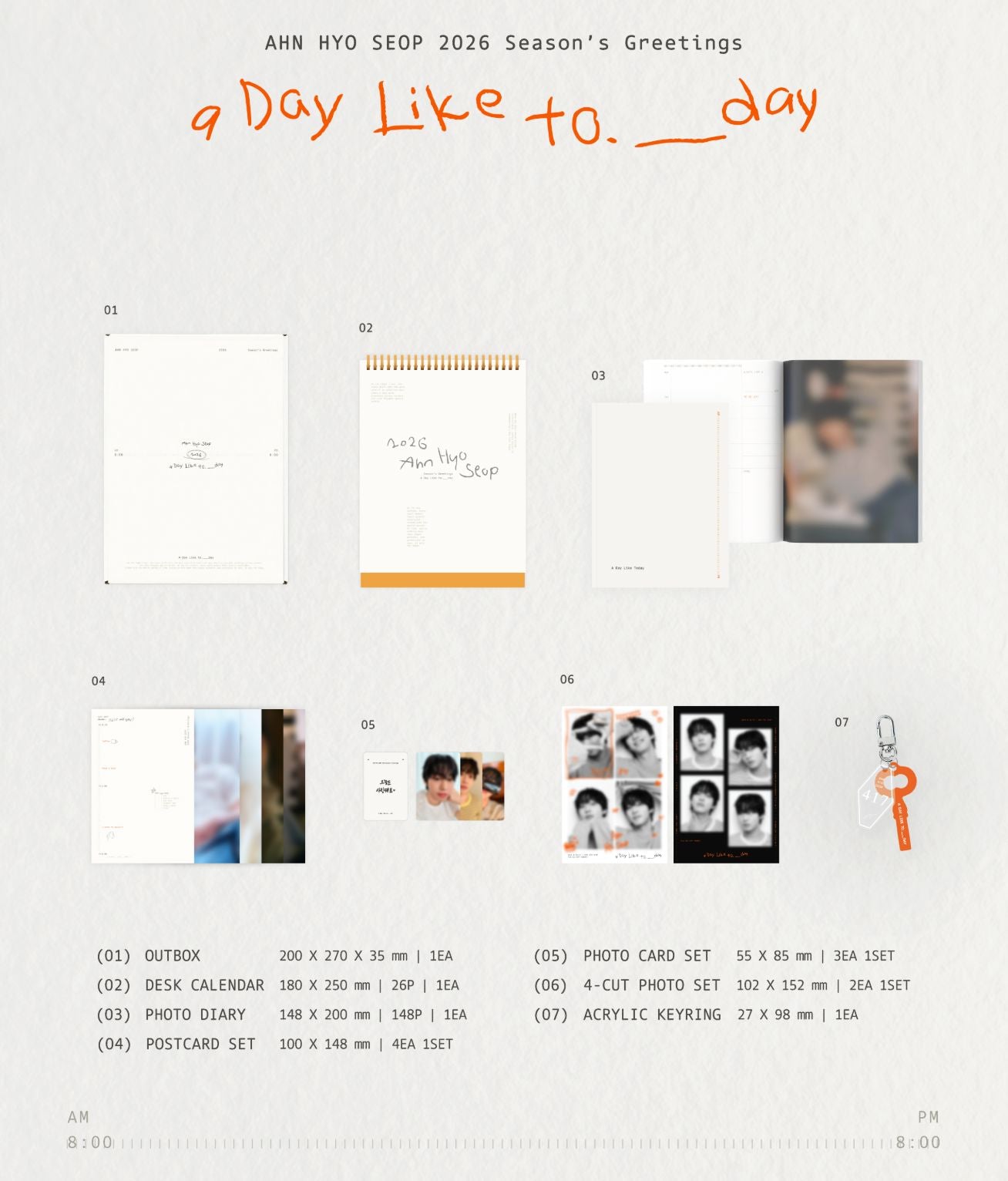 AHN HYO SEOP - 2026 SEASON’S GREETINGS (A DAY LIKE TO.___DAY) Nolae