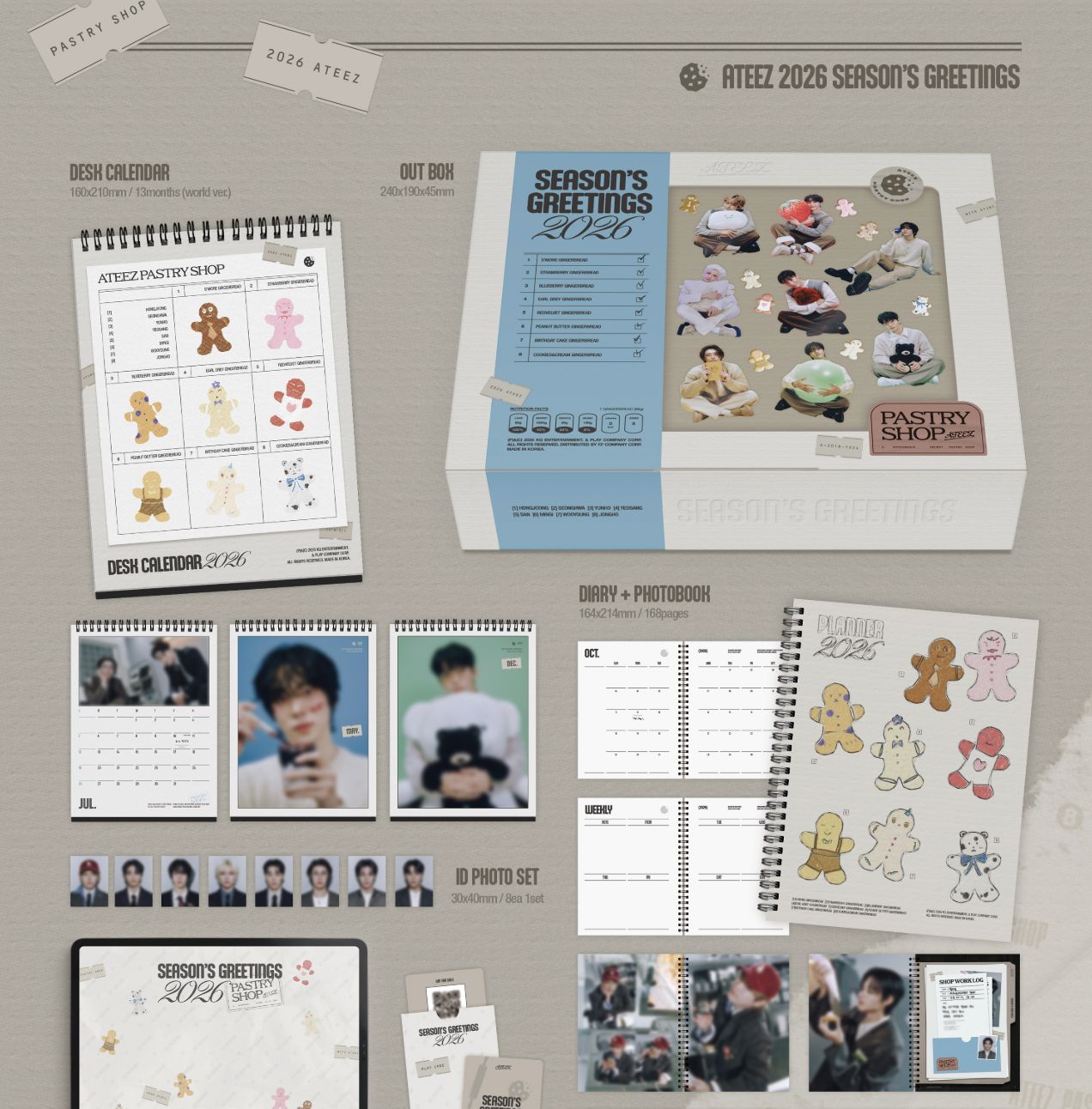 ATEEZ - 2026 SEASON'S GREETINGS (PASTRY SHOP) Nolae