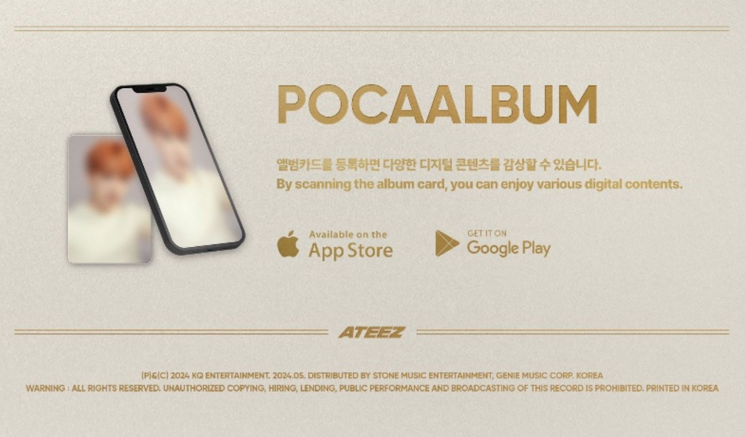 ATEEZ - GOLDEN HOUR : PART 1 (10TH MINI ALBUM) POCA ALBUM Nolae