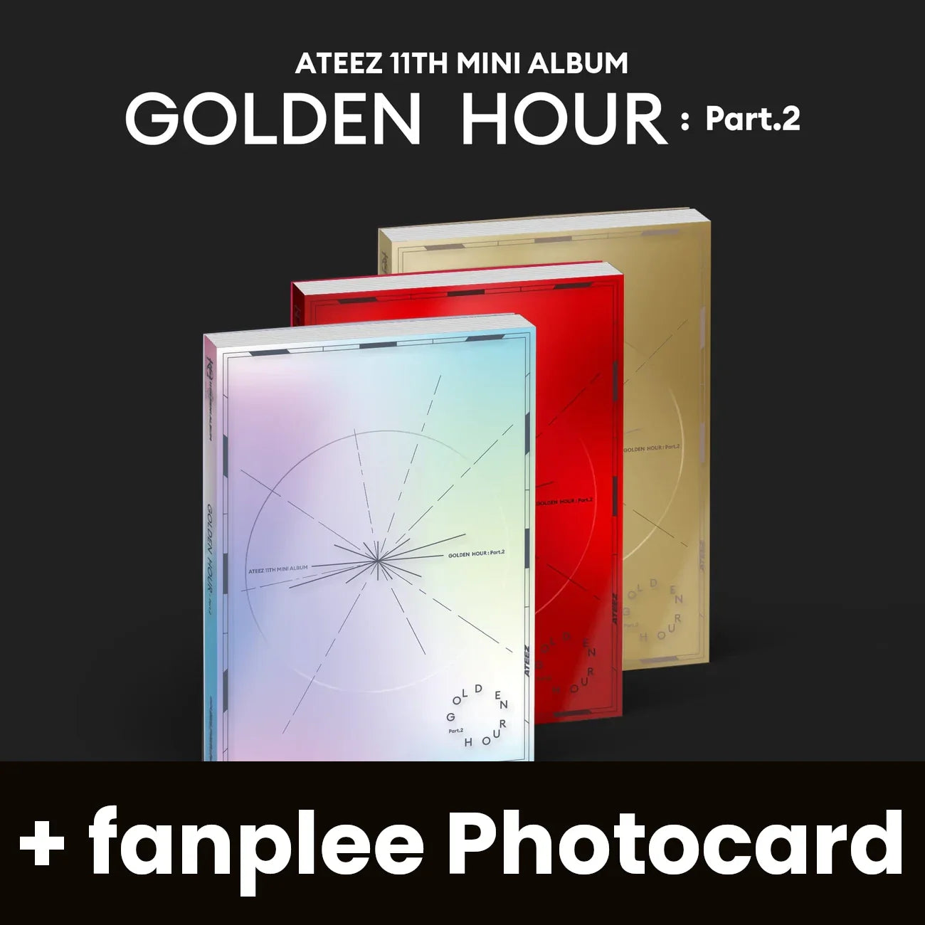 ATEEZ - GOLDEN HOUR: PART.2 + fanplee Fansign Photocard Nolae