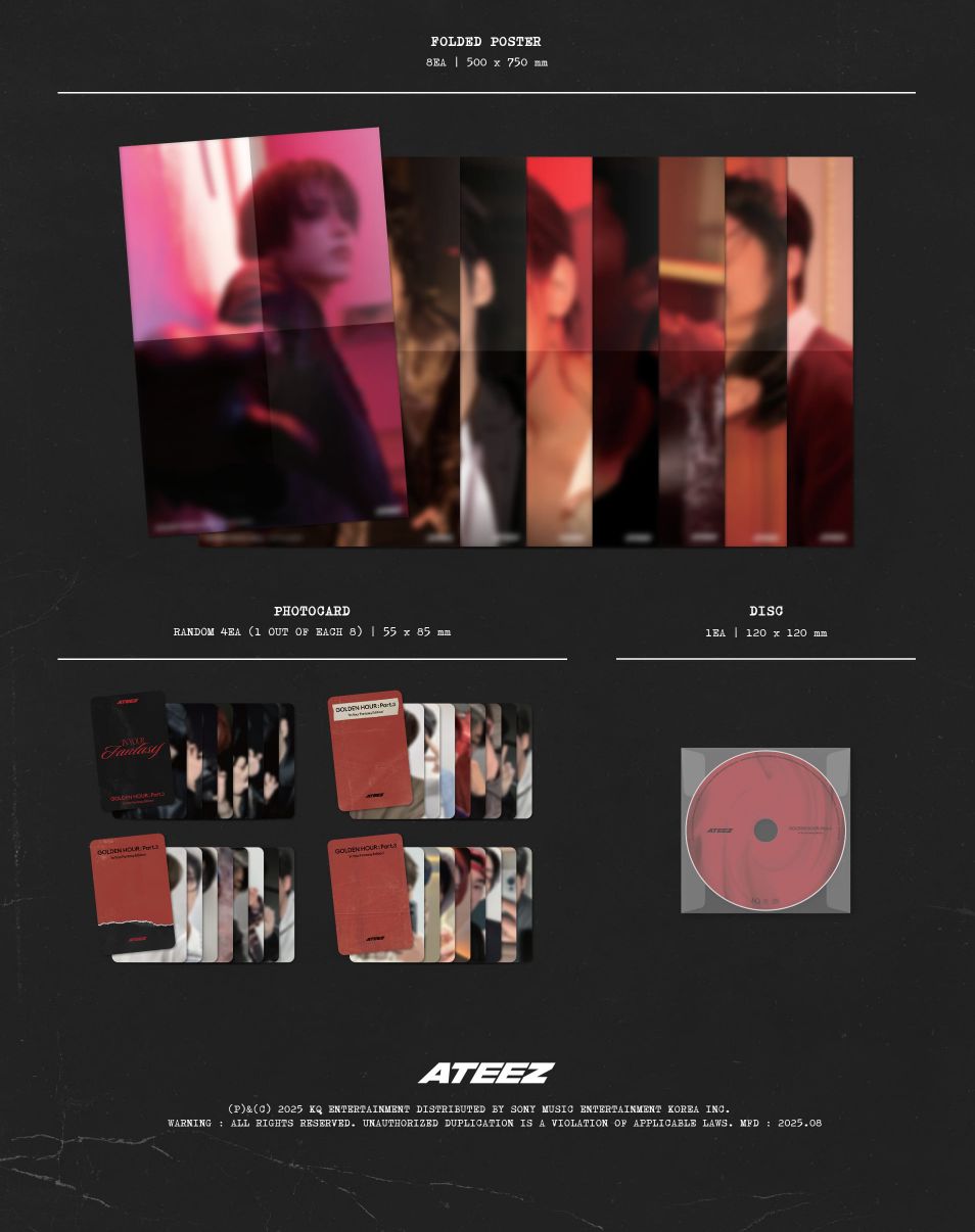 ATEEZ - GOLDEN HOUR : PART.3 (IN YOUR FANTASY EDITION) (LIMITED FANTASY VER.) + Soundwave Photocard Nolae