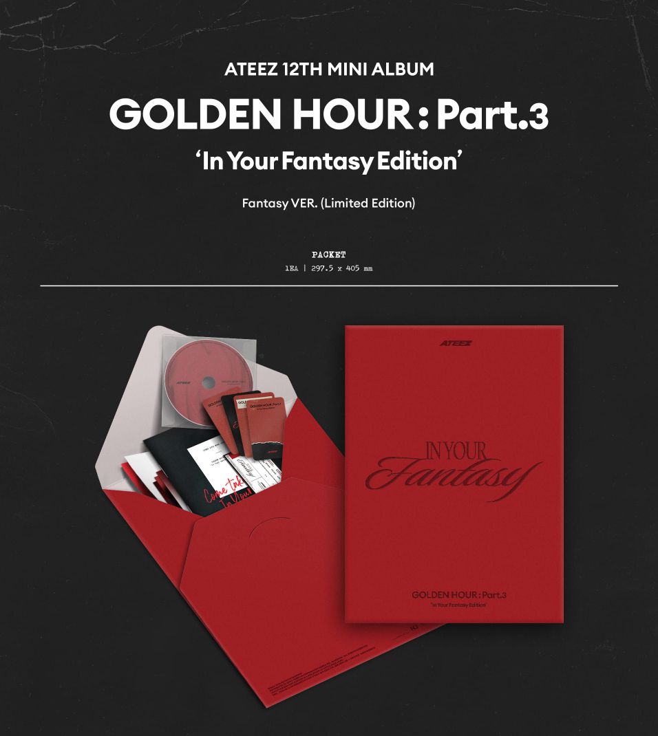 ATEEZ - GOLDEN HOUR : PART.3 (IN YOUR FANTASY EDITION) (LIMITED FANTASY VER.) + Soundwave Photocard Nolae