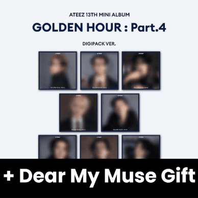 ATEEZ - GOLDEN HOUR : PART.4 (DIGIPACK VER.) + Dear My Muse Gift