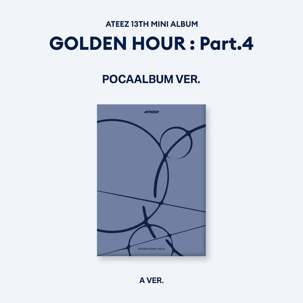 ATEEZ - GOLDEN HOUR : PART.4 (POCA ALBUM) + Makestar Fan Sign Gift