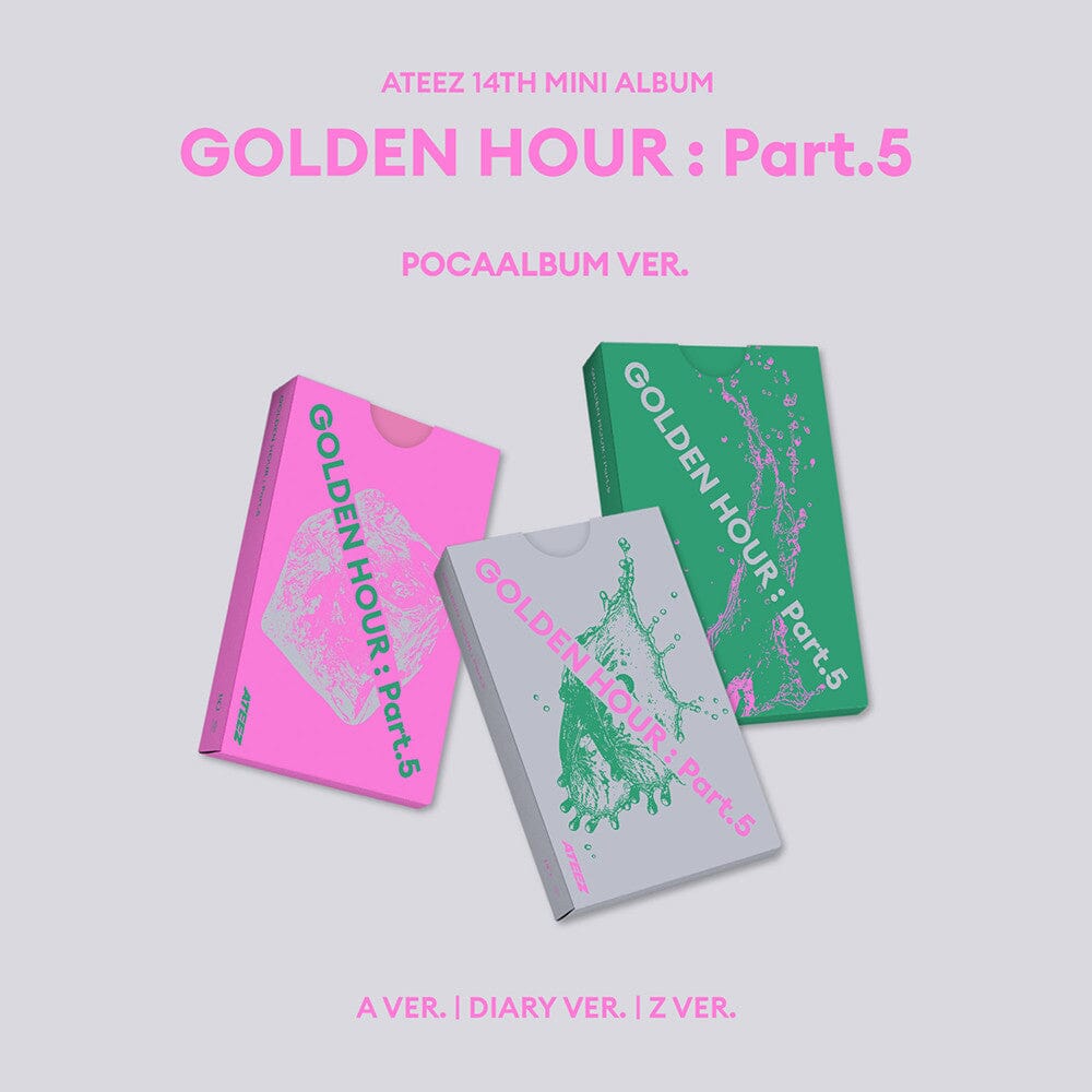 ATEEZ - GOLDEN HOUR : PART.5 (POCA ALBUM VER.) + Makestar Gift Nolae
