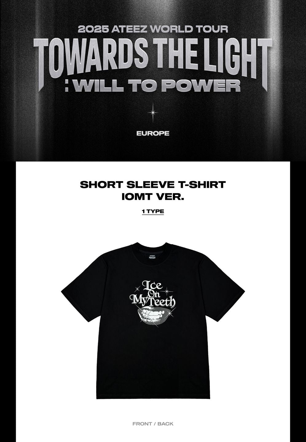 ATEEZ - T-SHIRT & HOODIE ('2025 ATEEZ WORLD TOUR IN EUROPE' MD) Nolae