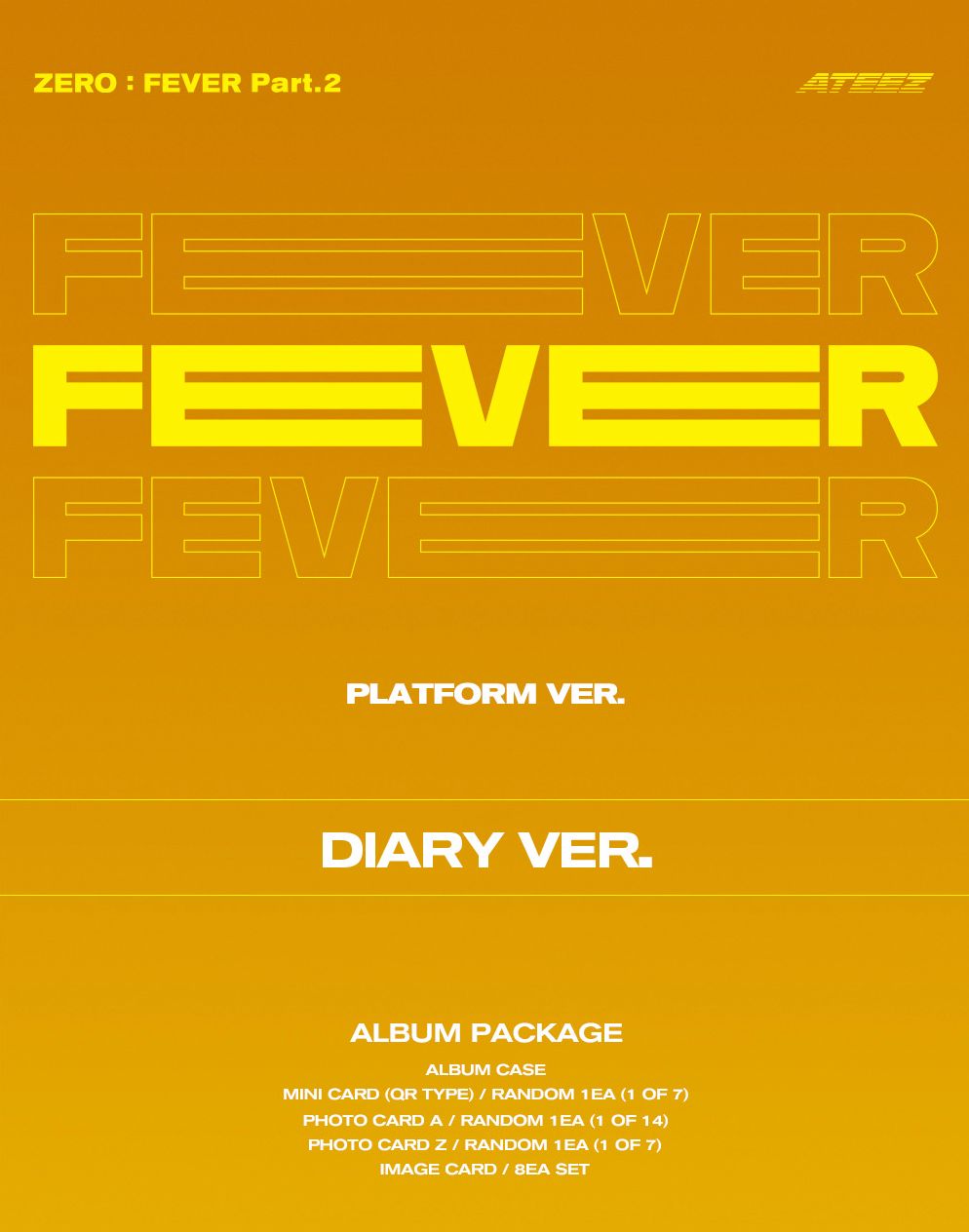 ATEEZ - ZERO : FEVER PART.2 (PLATFORM VER.) + Mini Record Gift Nolae