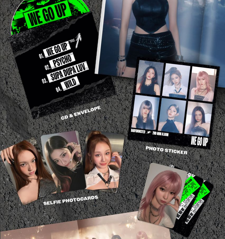 BABYMONSTER WE GO UP 韓国 トレカ コンプ + アルバム BABYMONSTER 2nd MINI ALBUM [WE GO UP] POSTCARD Ver. - YG SELECT