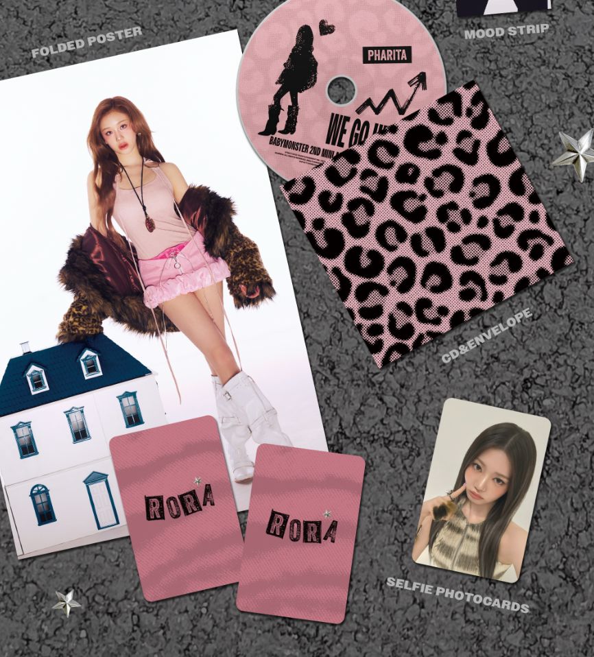 BABYMONSTER - WE GO UP (PATTERN VER.) + Weverse Gift Nolae