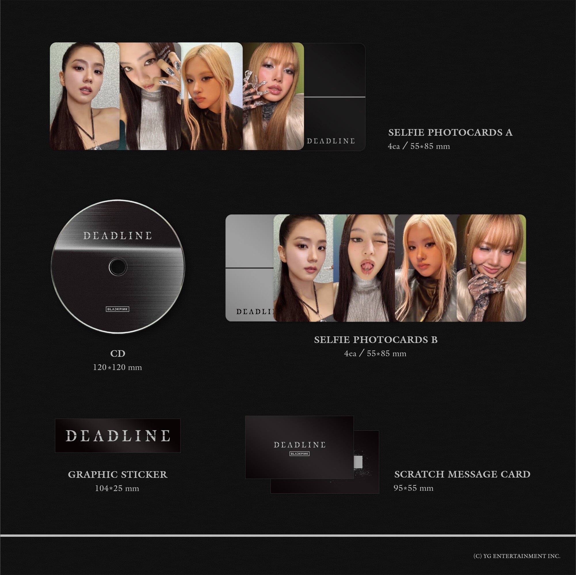 BLACKPINK - DEADLINE (GRAY VER.) + Withmuu Gift Nolae