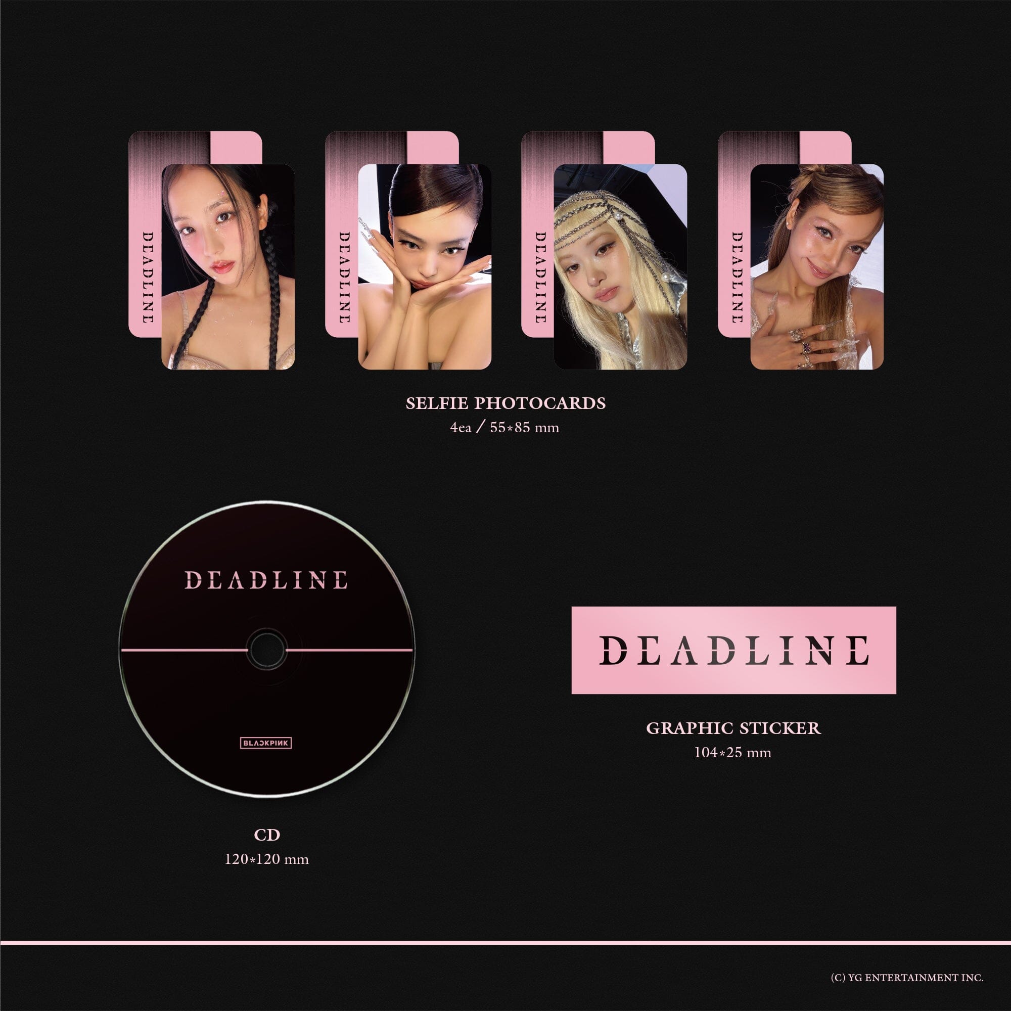 BLACKPINK DEADLINE トレカ 絵柄B mu-mo セット 4種セット》【韓国盤】BLACKPINK 3rd MINI ALBUM [DEADLINE] SILVER