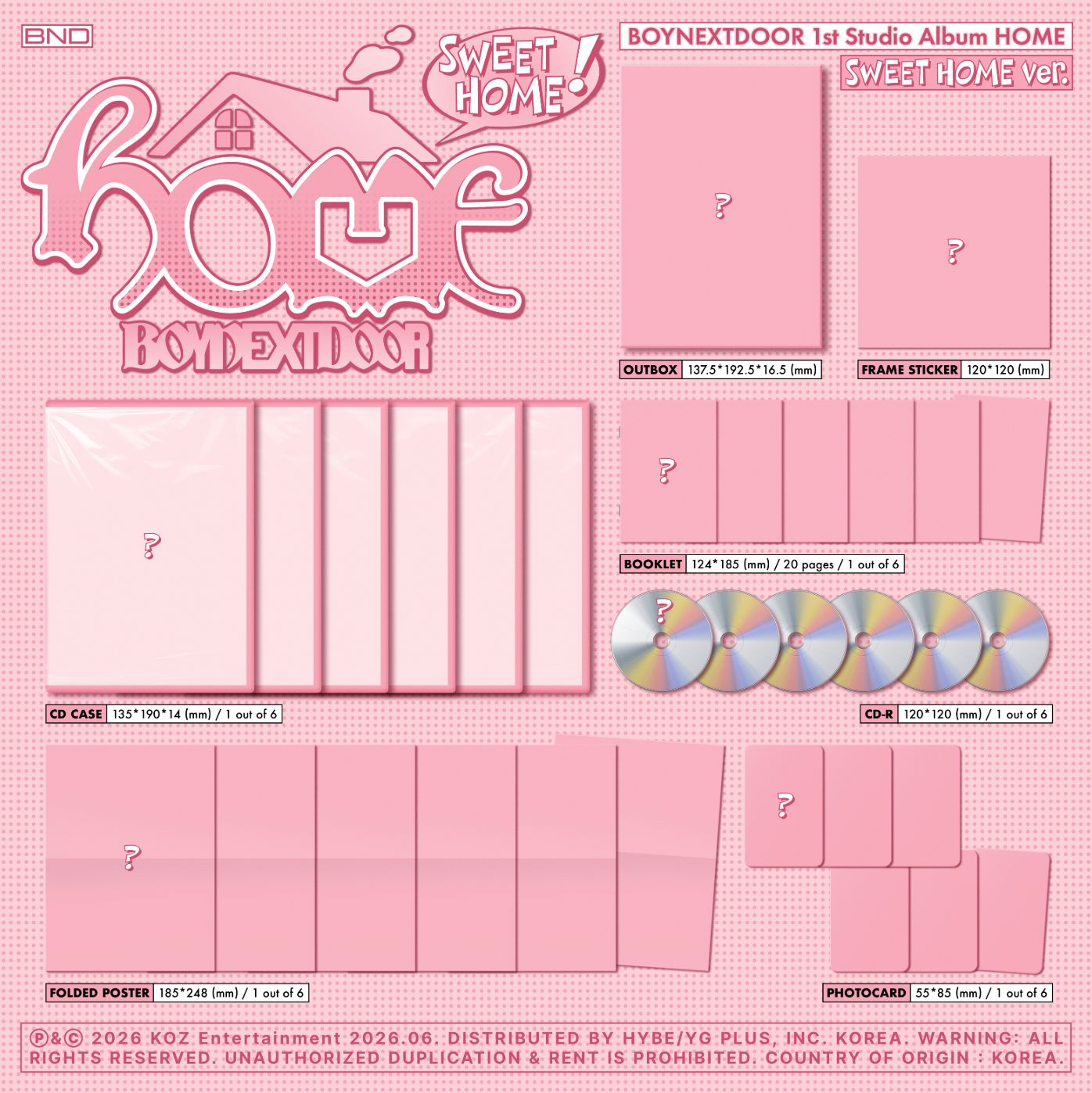 BOYNEXTDOOR - HOME (SWEET HOME VER.) Nolae