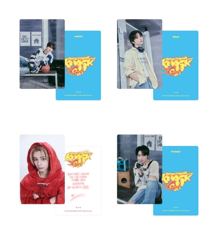 BOYNEXTDOOR - PHOTOCARD SET (BOYNEXTDOOR TOUR ‘KNOCK ON VOL.1’) Nolae