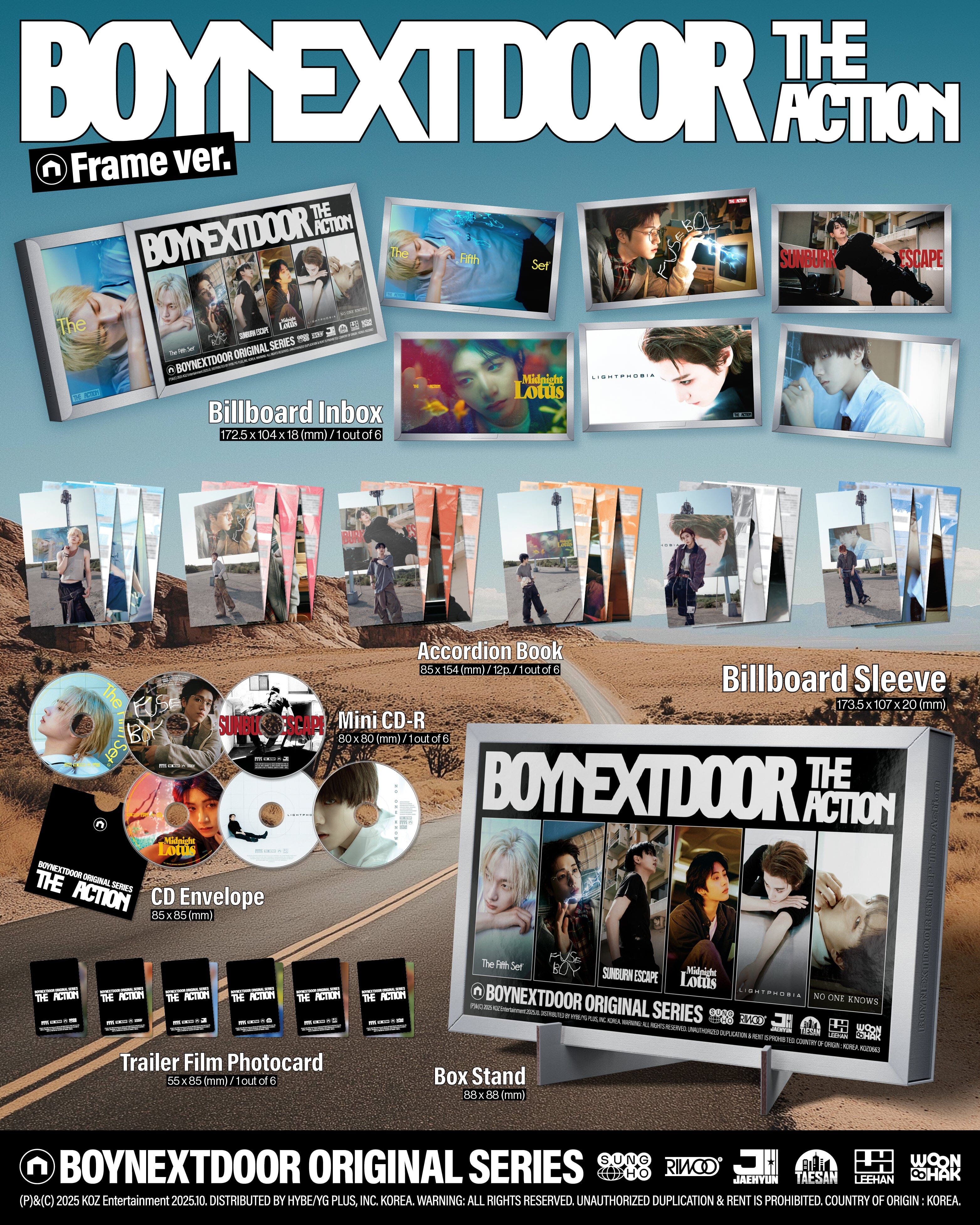 boynextdoor TheAction frame 本体 60枚 未開封 BOYNEXTDOOR - THE ACTION (FRAME VER.)