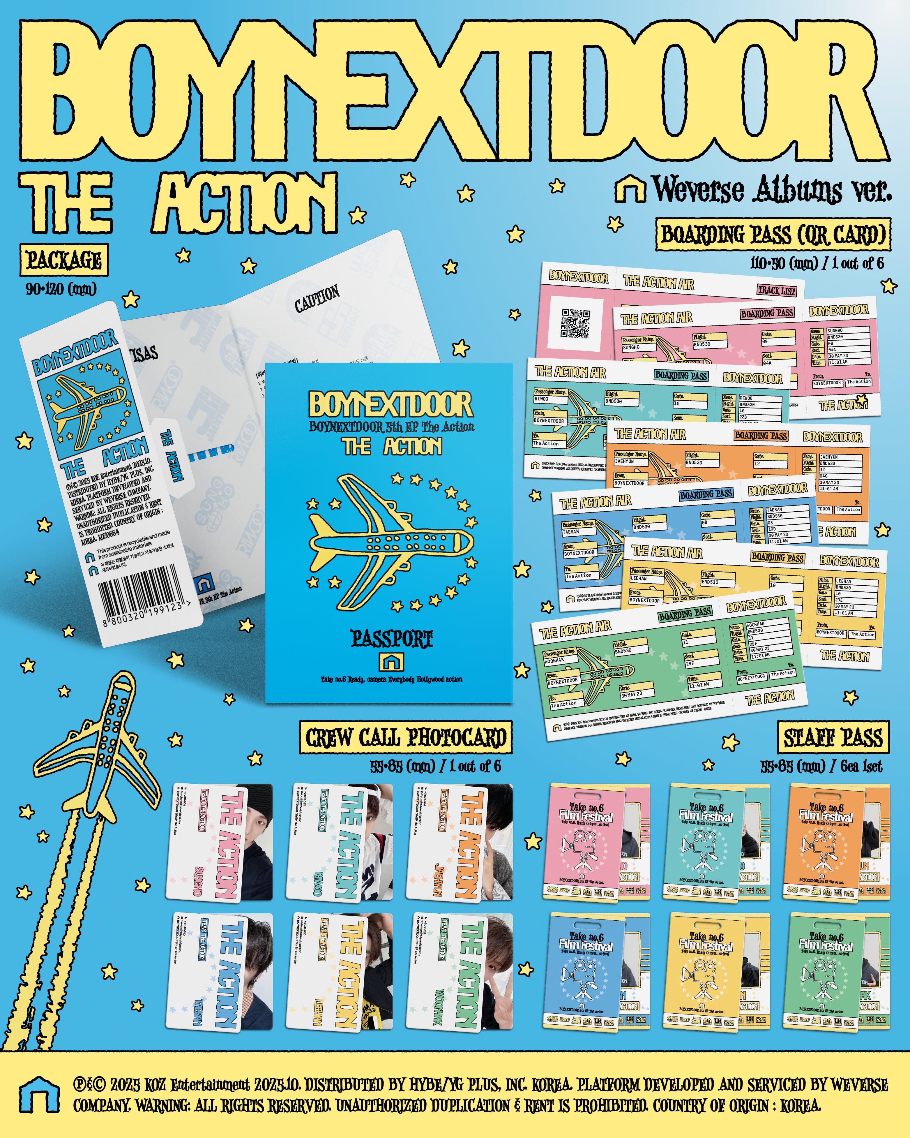 BOYNEXTDOOR - THE ACTION (WEVERSE ALBUMS VER.)