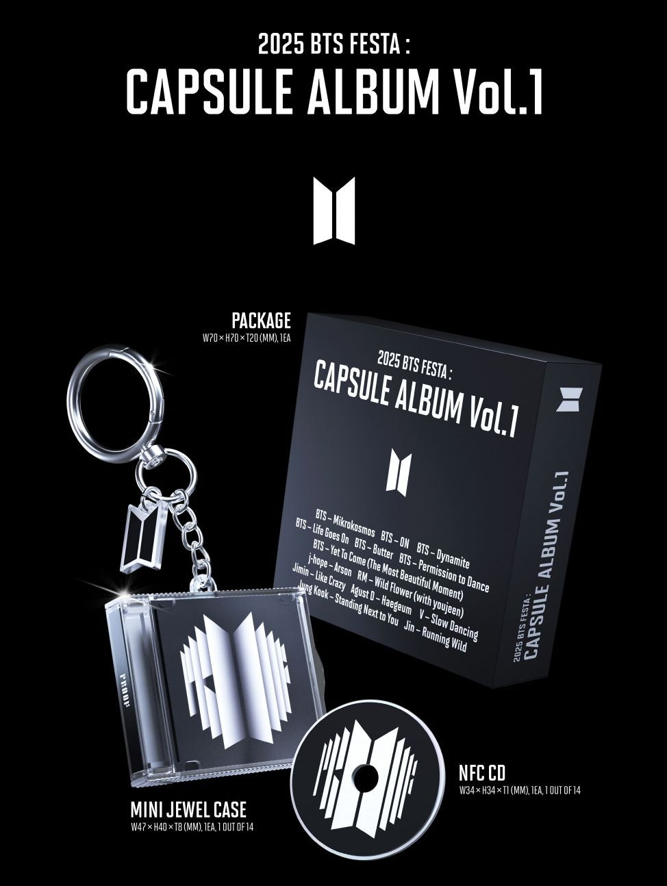 BTS - 2025 BTS FESTA : CAPSULE ALBUM VOL.1 + Weverse Gift Nolae