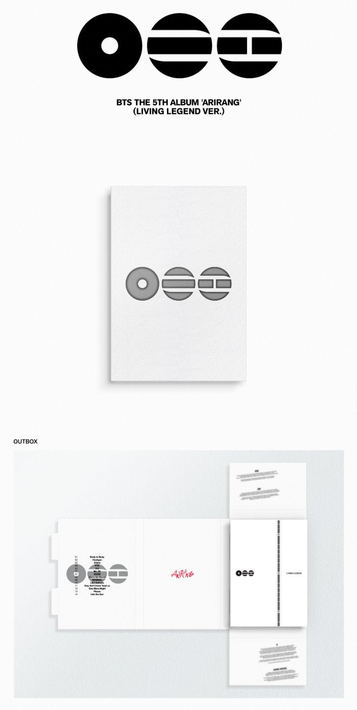 BTS - ARIRANG (LIVING LEGEND VER.) + Ktown4u Gift Nolae