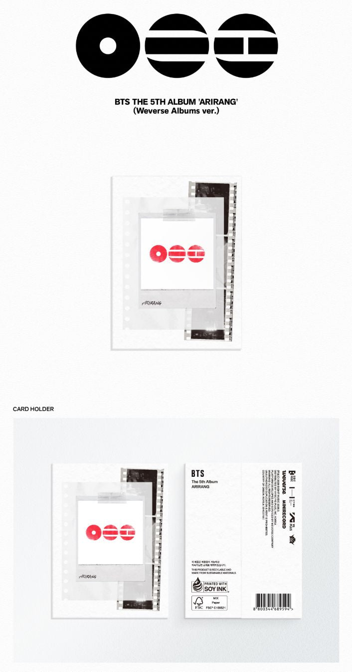 BTS - ARIRANG (WEVERSE ALBUMS VER.) + Soundwave Gift Nolae