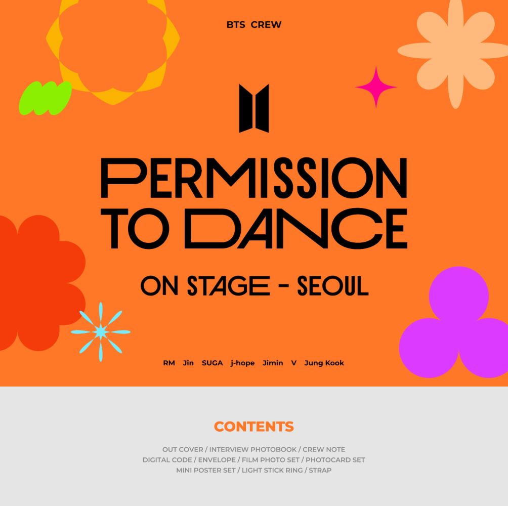 BTS - PERMISSION TO DANCE ON STAGE - LIVE SET & DIGITAL CODE + Weverse Gift Nolae