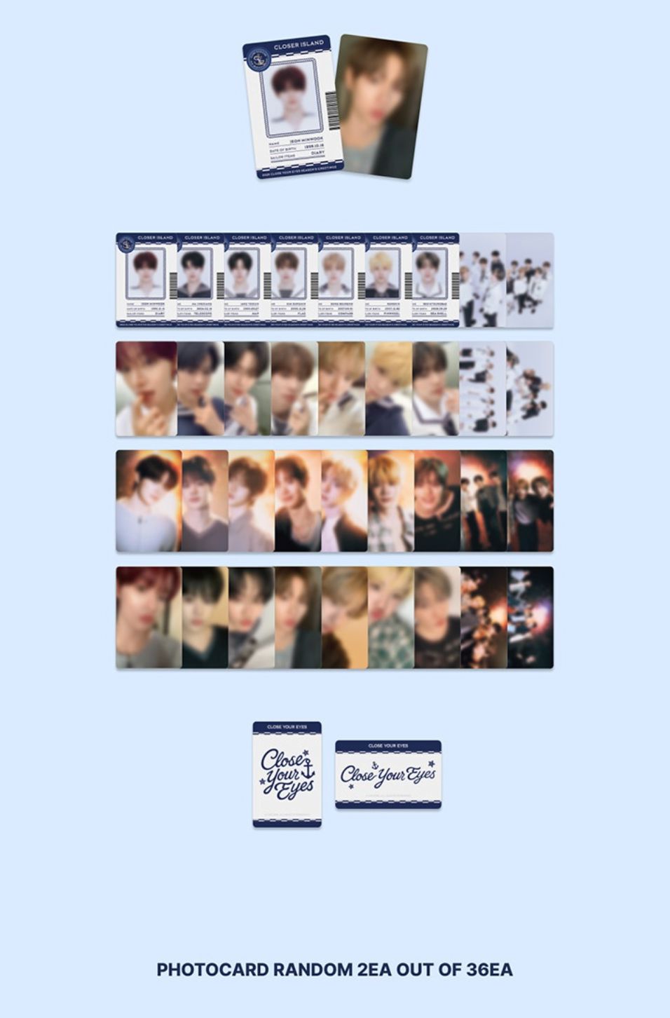 CLOSE YOUR EYES - RANDOM TRADING CARD (2026 SEASON'S GREETINGS) Nolae