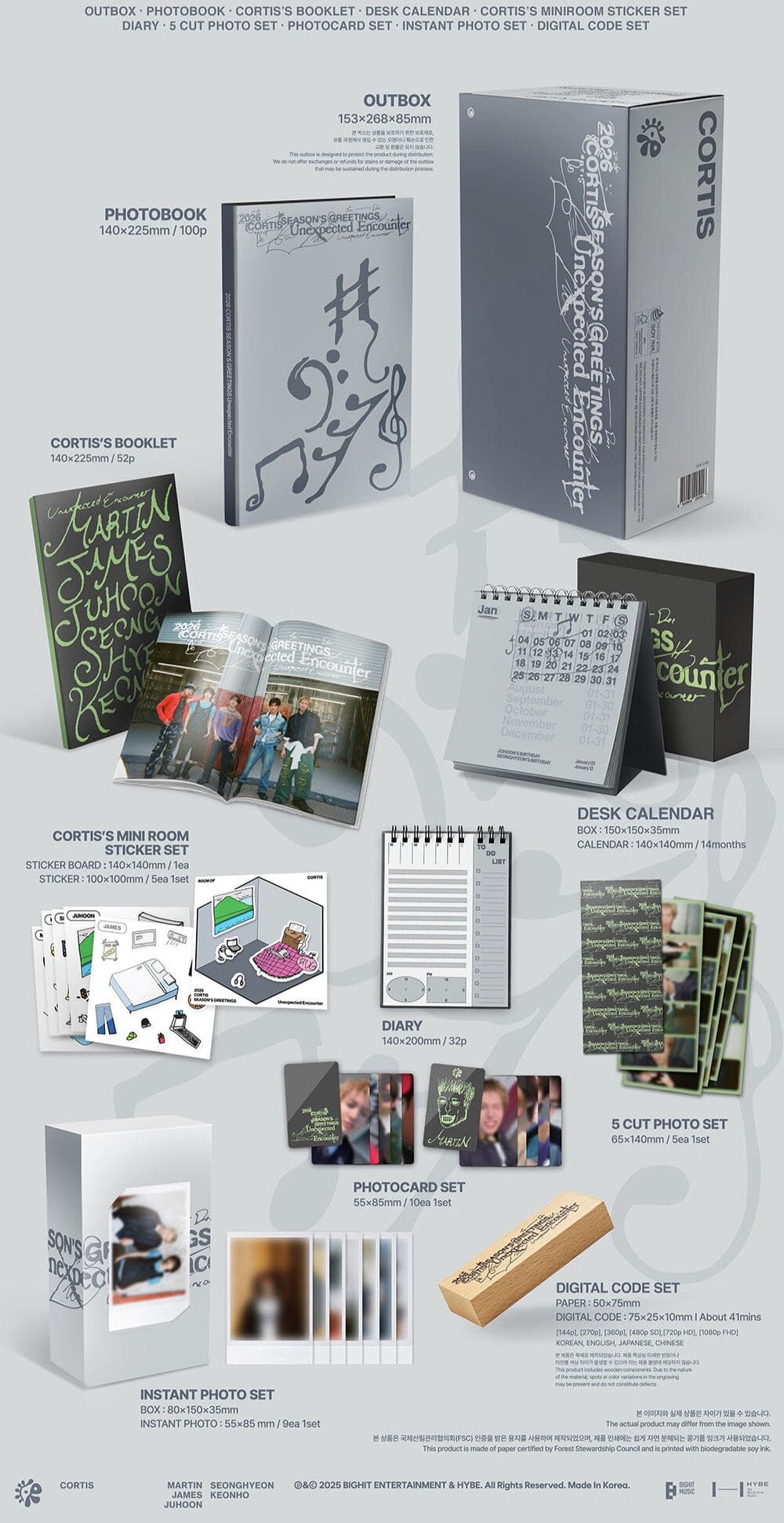 CORTIS - 2026 SEASON’S GREETINGS + POB WEVERSE GIFT Nolae