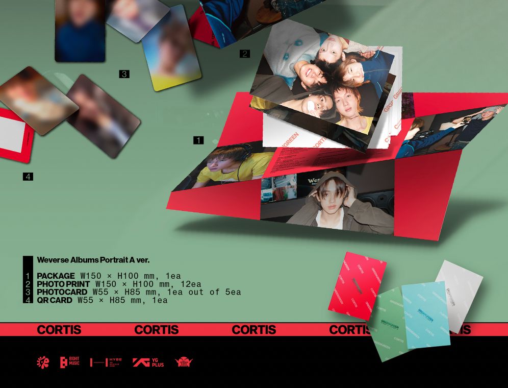 CORTIS - GREENGREEN (WEVERSE ALBUMS VER.) SET + Weverse Gift