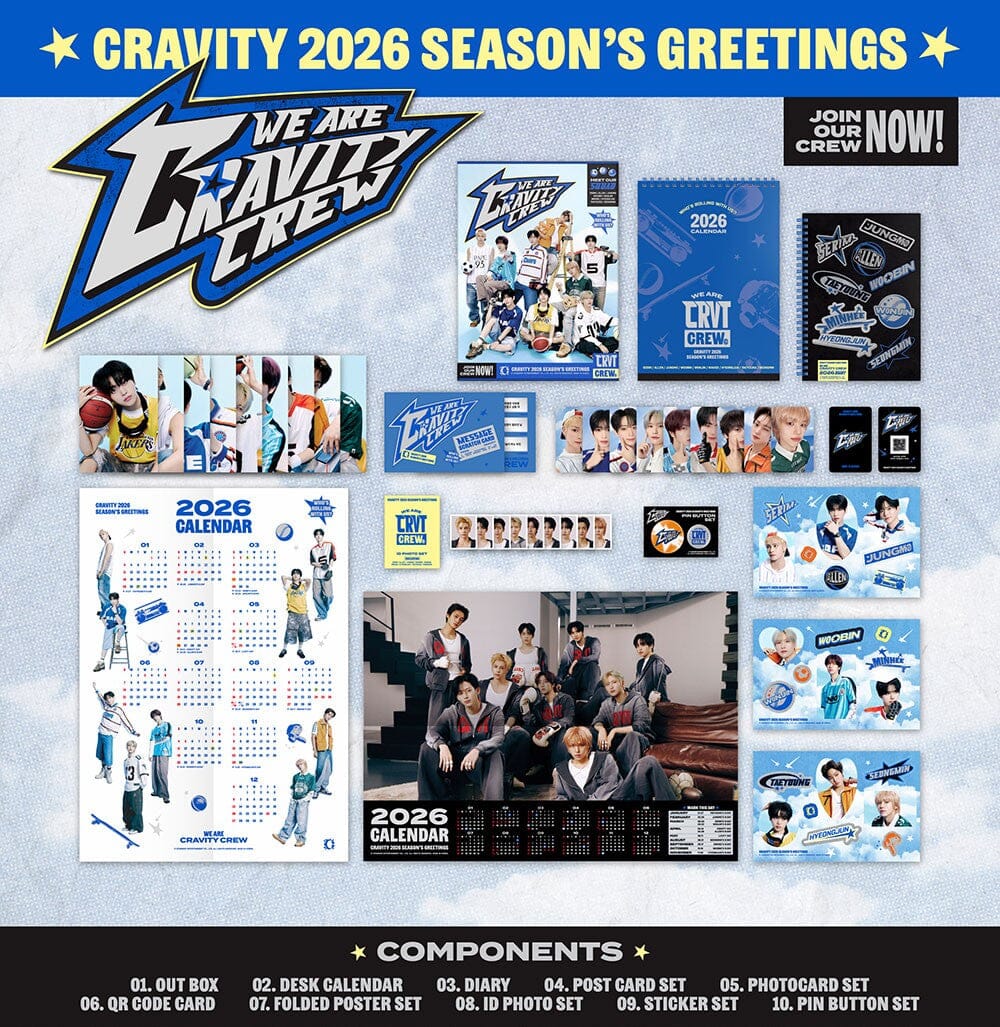 CRAVITY - 2026 SEASON'S GREETINGS + POB STARSHIP SQUARE PHOTOCARD Nolae
