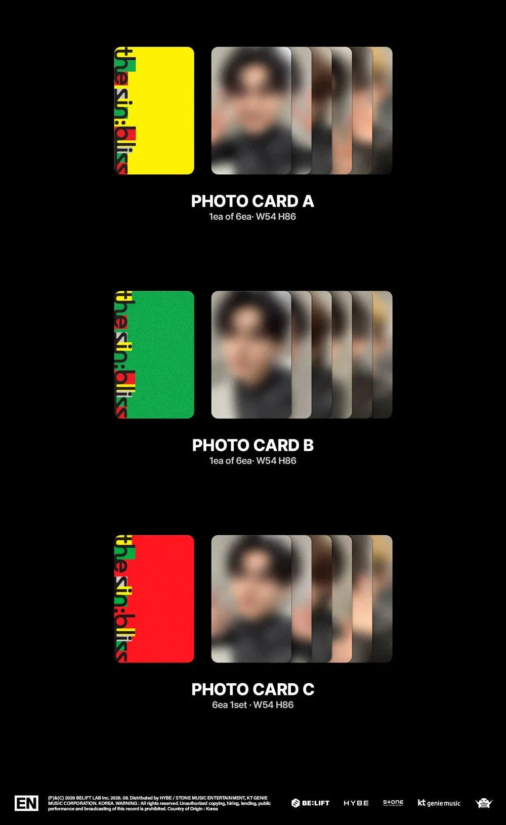 ENHYPEN - THE SIN: BLISS (WeVerse Albums Ver.) + WEVERSE GIFT Nolae