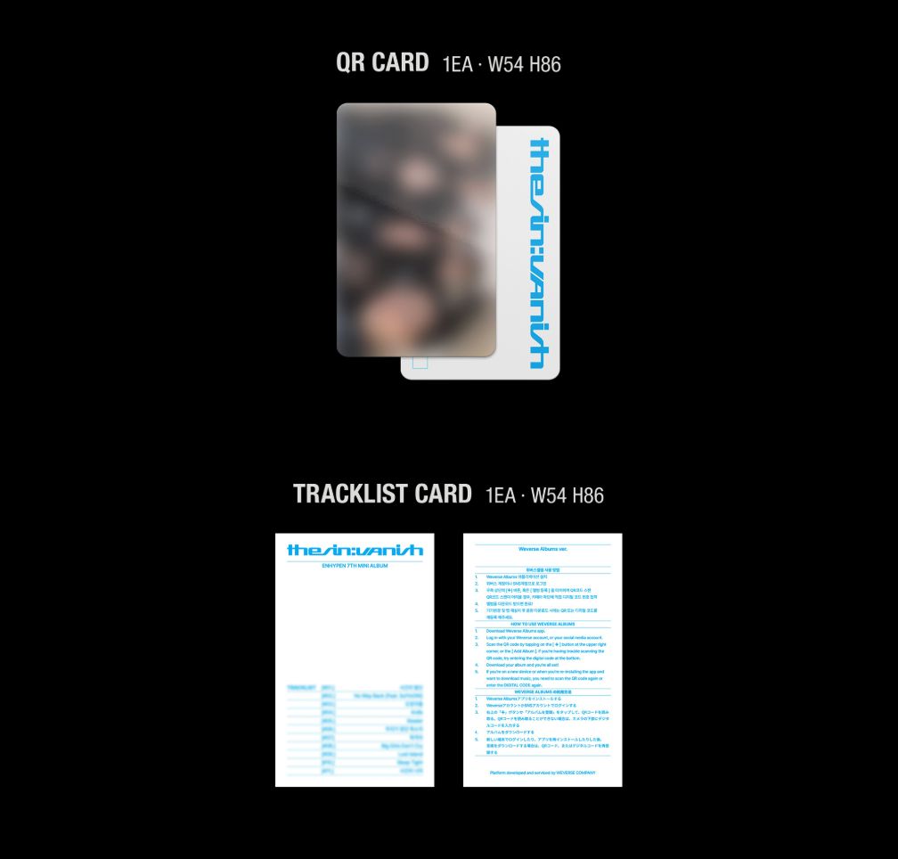 ENHYPEN - THE SIN: VANISH (WEVERSE ALBUMS VER.) + Weverse Gift Nolae